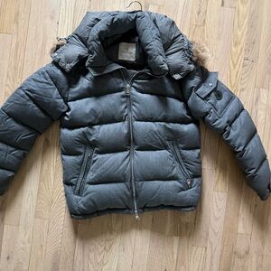 Moncler Allemand Giubotto Gray Puffer Jacket